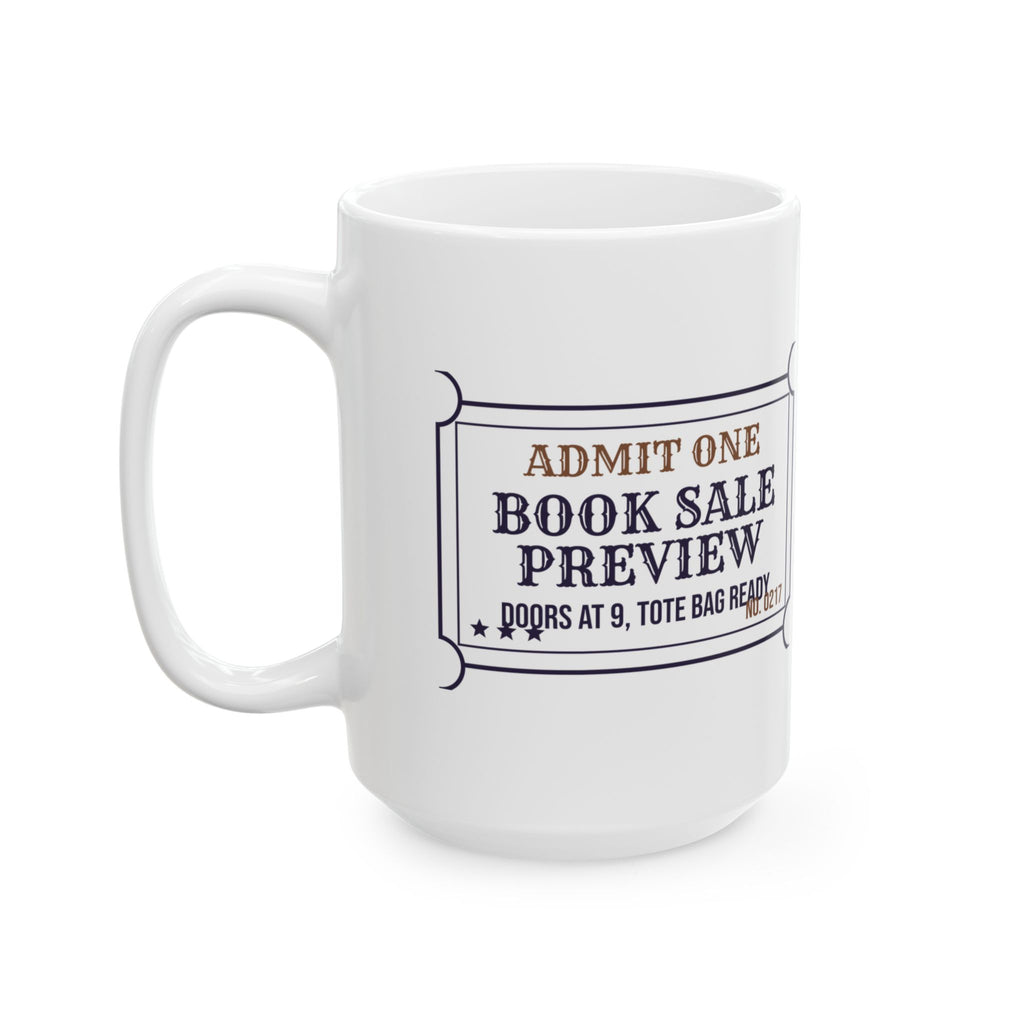 Funny Book Lover Coffee Mug Tote Bag Ready Ticket For Used Book Fans