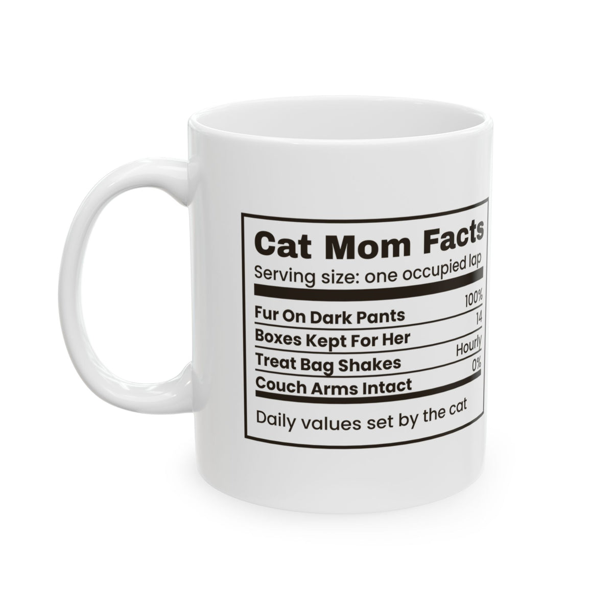 Funny Cat Mom Coffee Mug Cat Mom Facts Boxes Kept For Her For Cat Moms