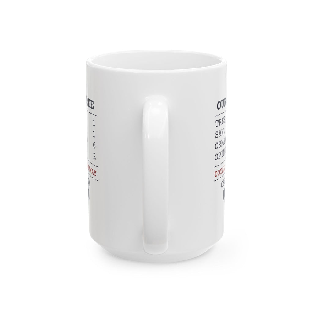 Funny Christmas Coffee Mug Our First Tree Receipt For Newlyweds