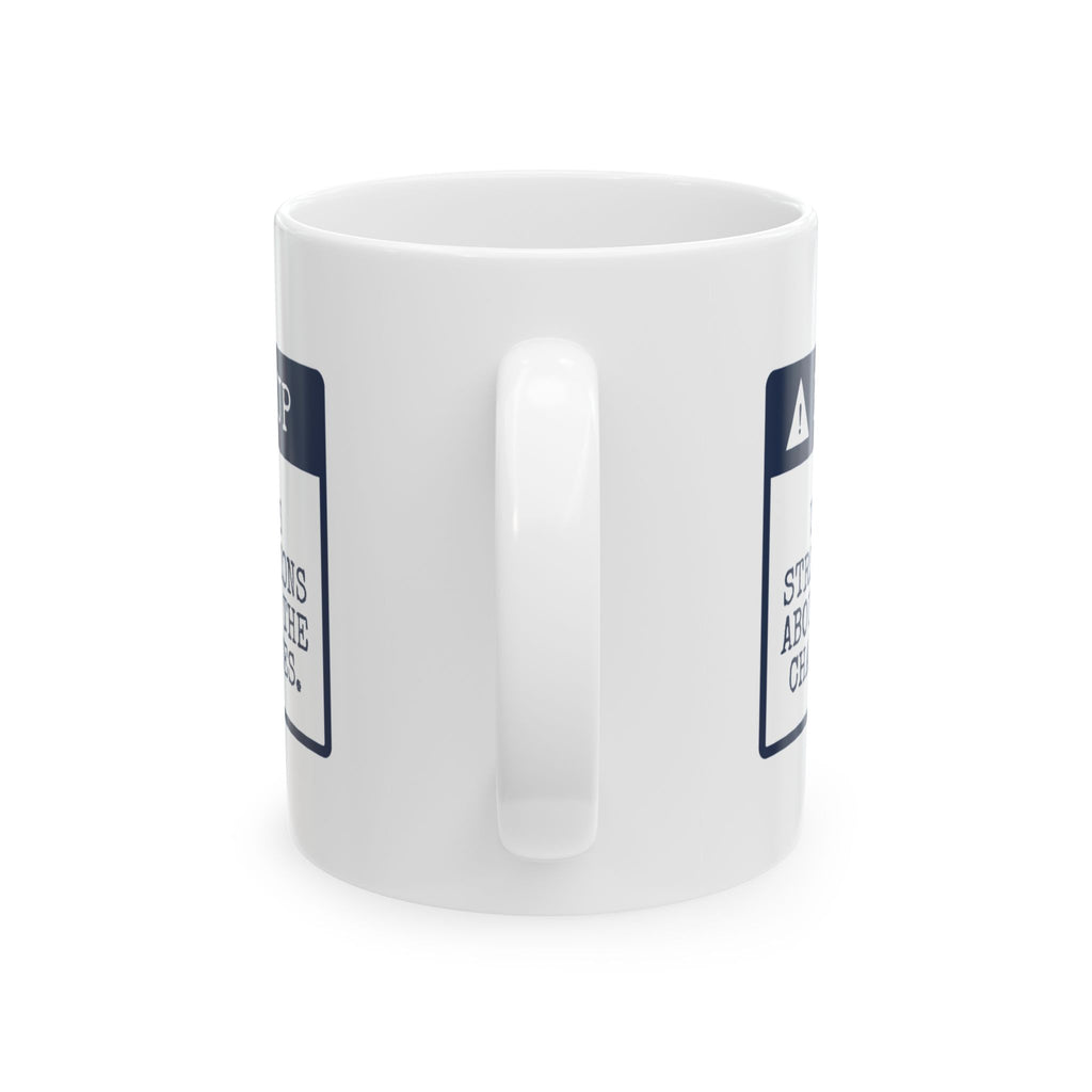 Funny Fourth Of July Coffee Mug Charcoal Opinions Uncle Warning Label