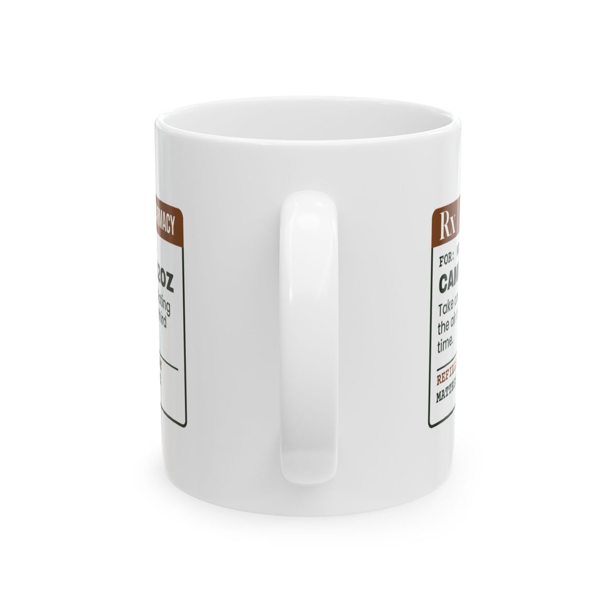 Funny Camping Mug Air Mattress Flat Coffee Required Prescription