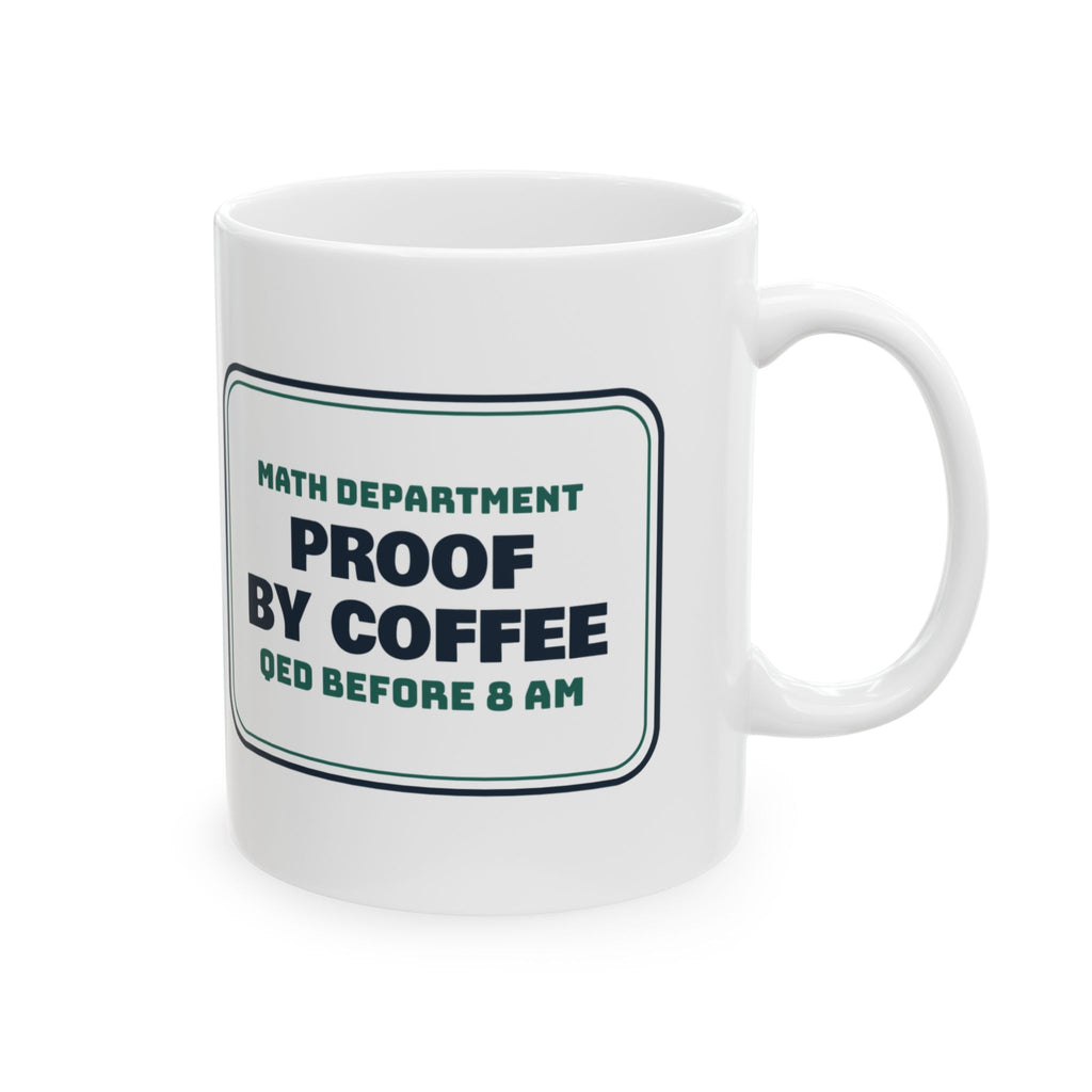 Funny Math Coffee Mug Proof By Coffee QED Before 8 AM For Math Teachers