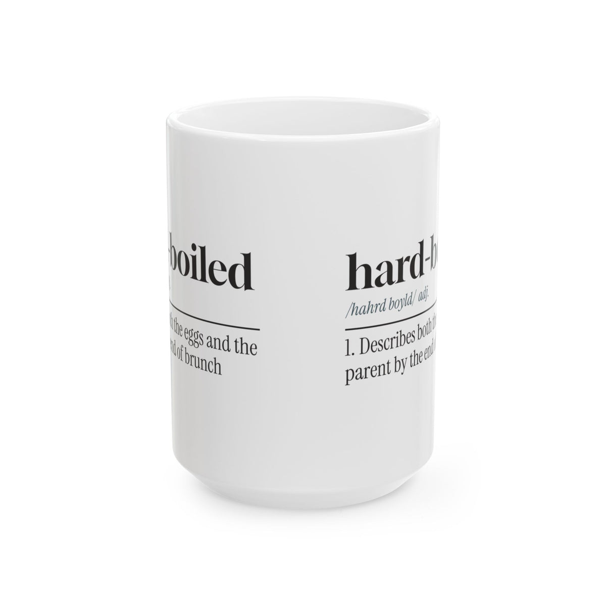 Funny Brunch Coffee Mug Hard-Boiled Dictionary For Parents