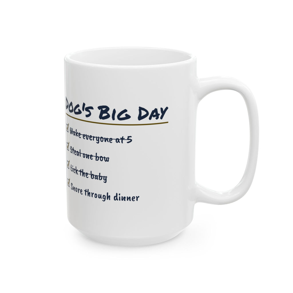 Funny Christmas Dog Coffee Mug Steal One Bow Checklist For Dog Owners