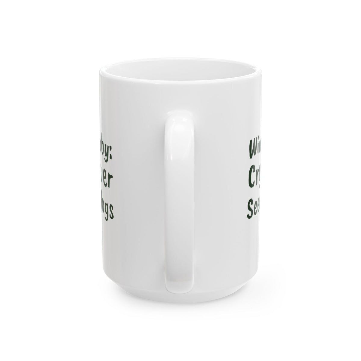 Funny Gardening Mug Winter Hobby Crying Over Seed Catalogs