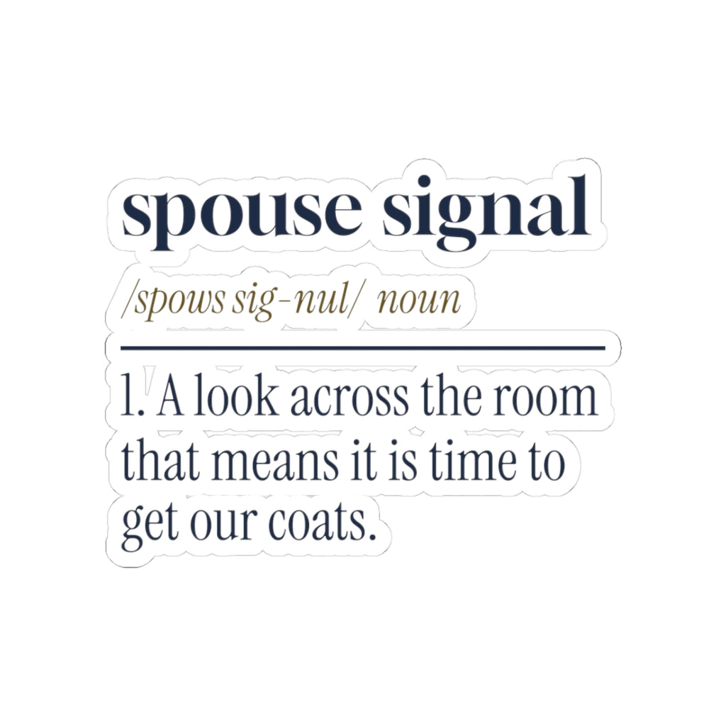 Funny Christmas In Laws Sticker Spouse Signal Definition