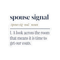 Funny Christmas In Laws Sticker Spouse Signal Definition