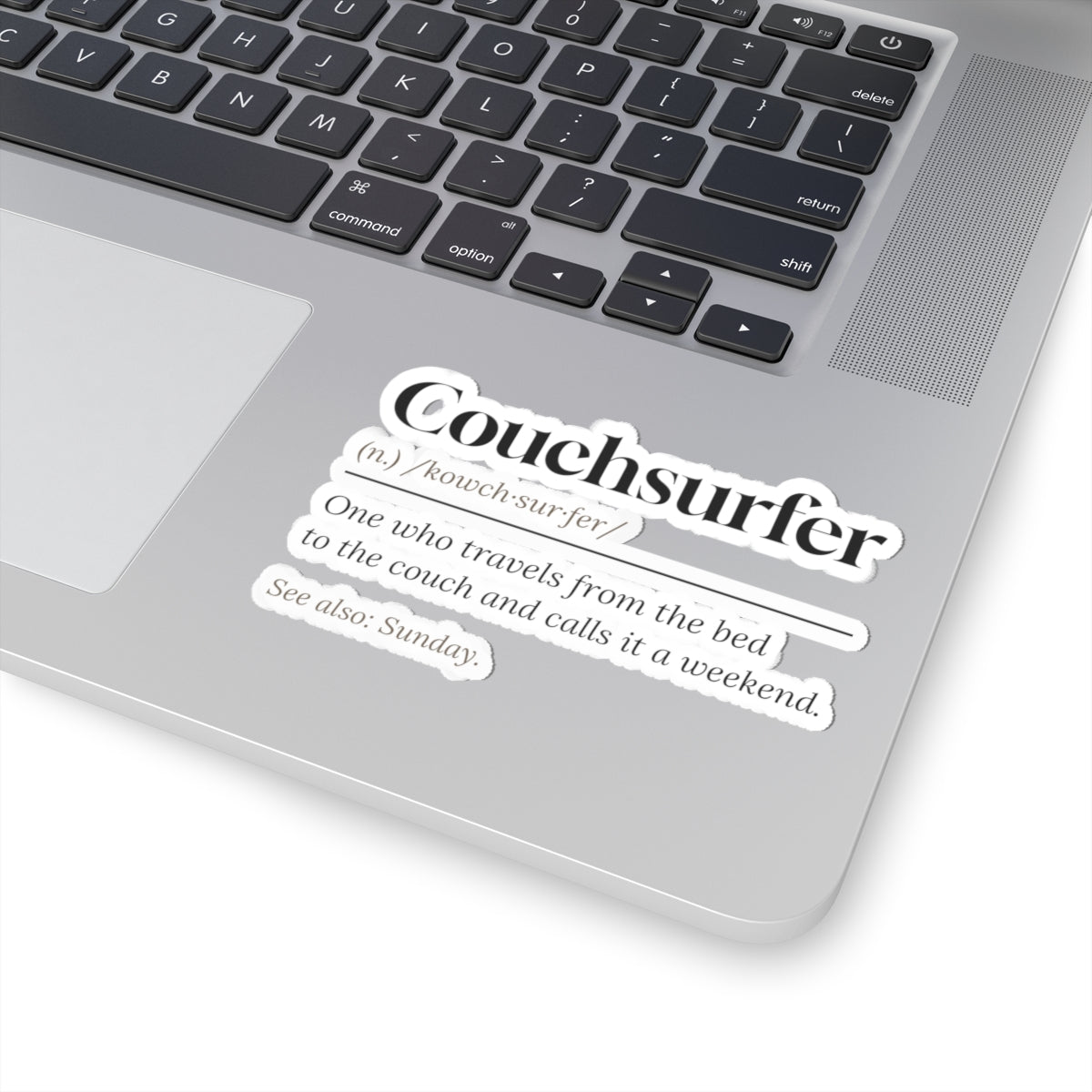 Funny Lazy Weekend Sticker Couchsurfer Definition