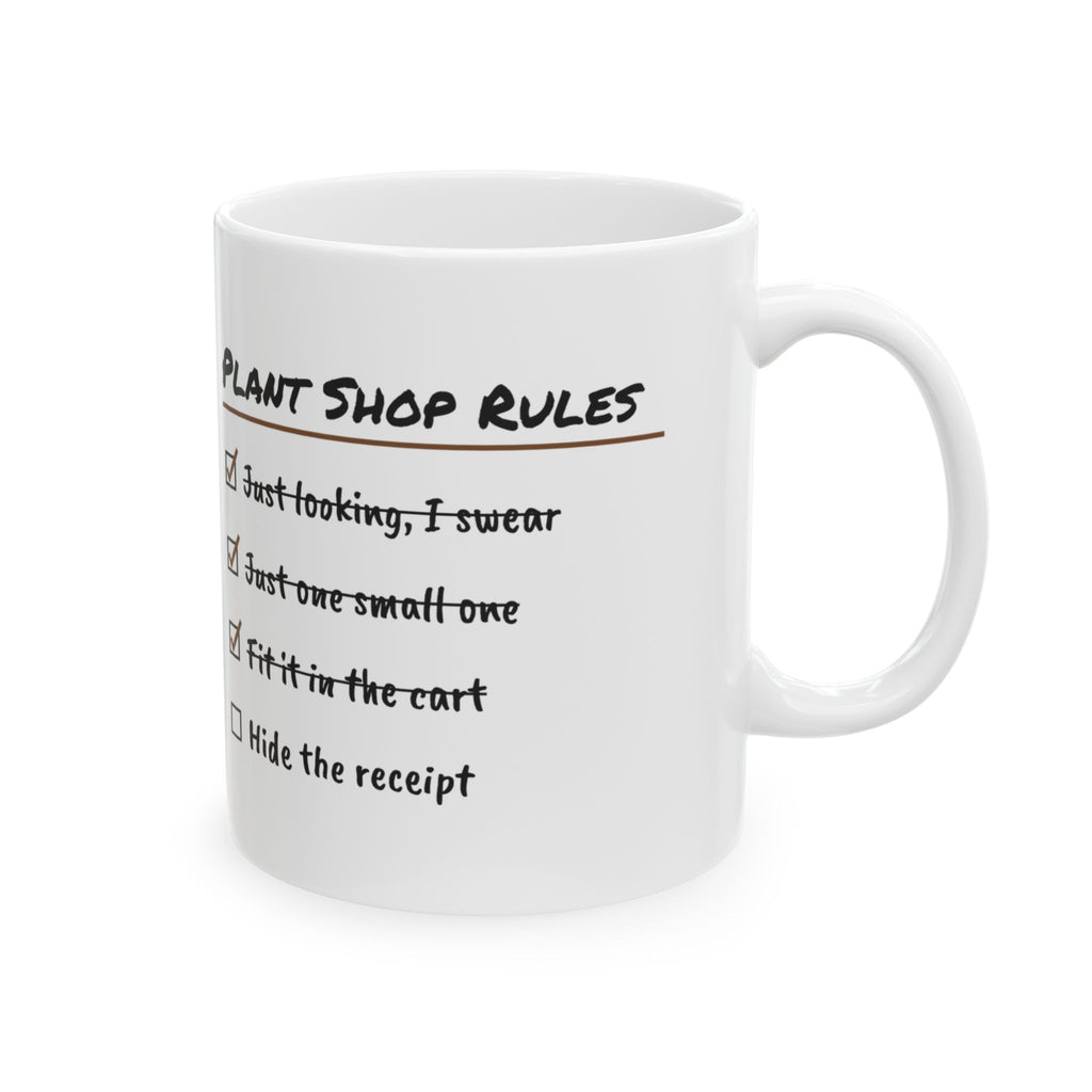 Plant Shop Rules Coffee Mug For Plant Lovers