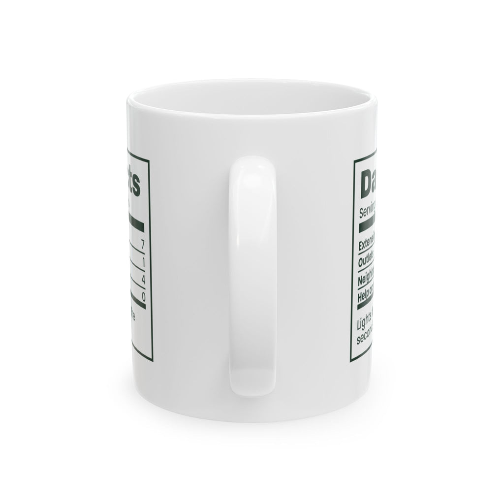 Funny Christmas Coffee Mug Dad Facts Extension Cords 7 For Dad