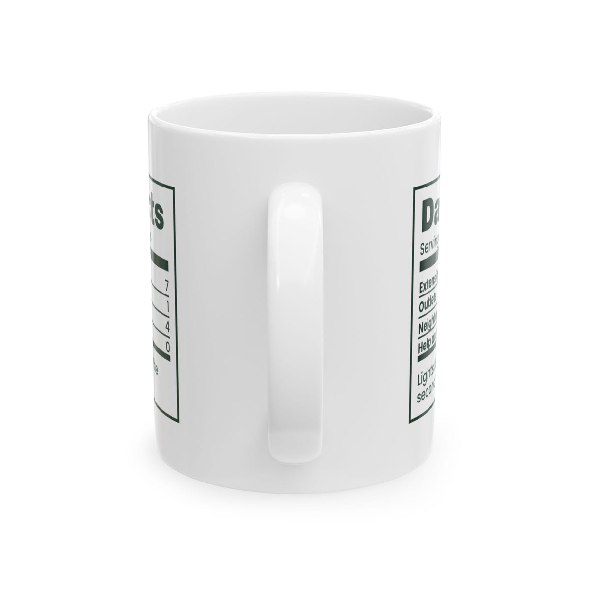 Funny Christmas Coffee Mug Dad Facts Extension Cords 7 For Dad