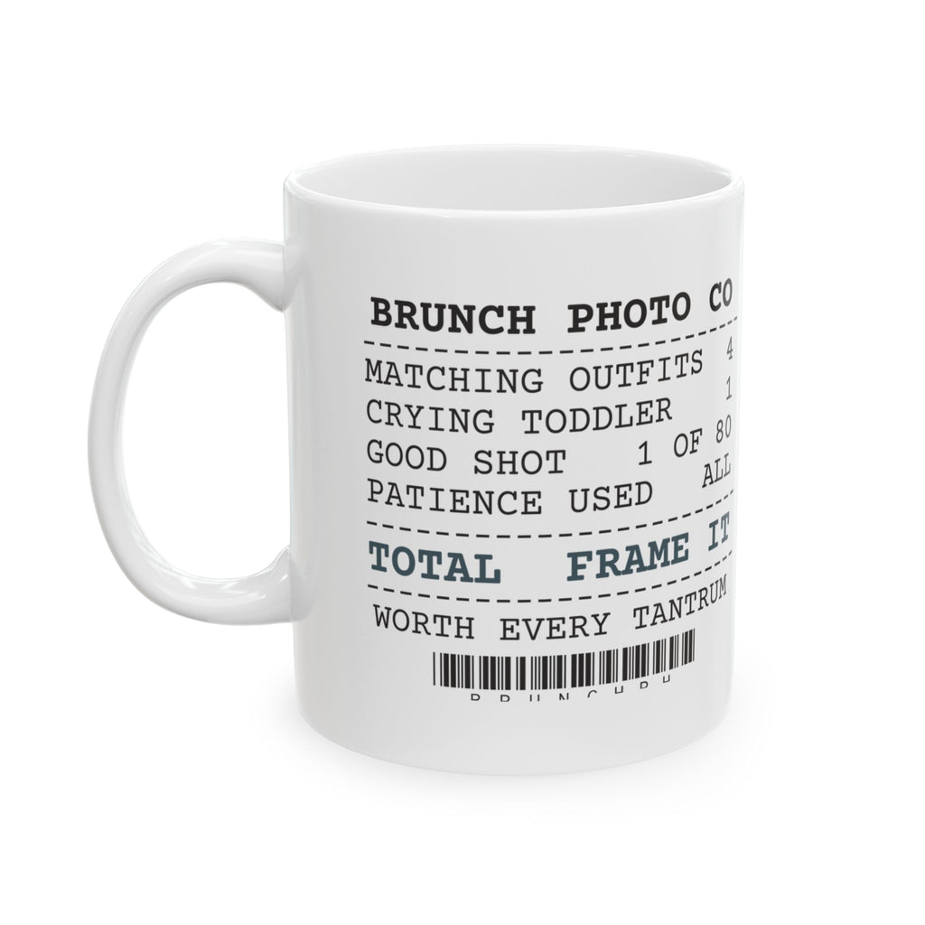 Funny Brunch Coffee Mug Family Photo Receipt For Parents