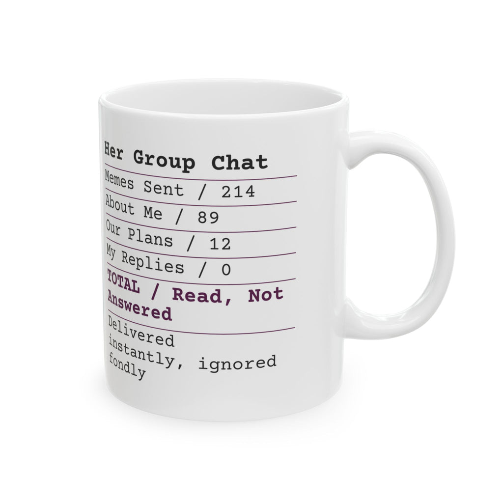 Funny Wife Coffee Mug Group Chat Receipt For Wife