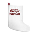 Funny Christmas Cat Christmas Stocking Silent Night Except The Cat