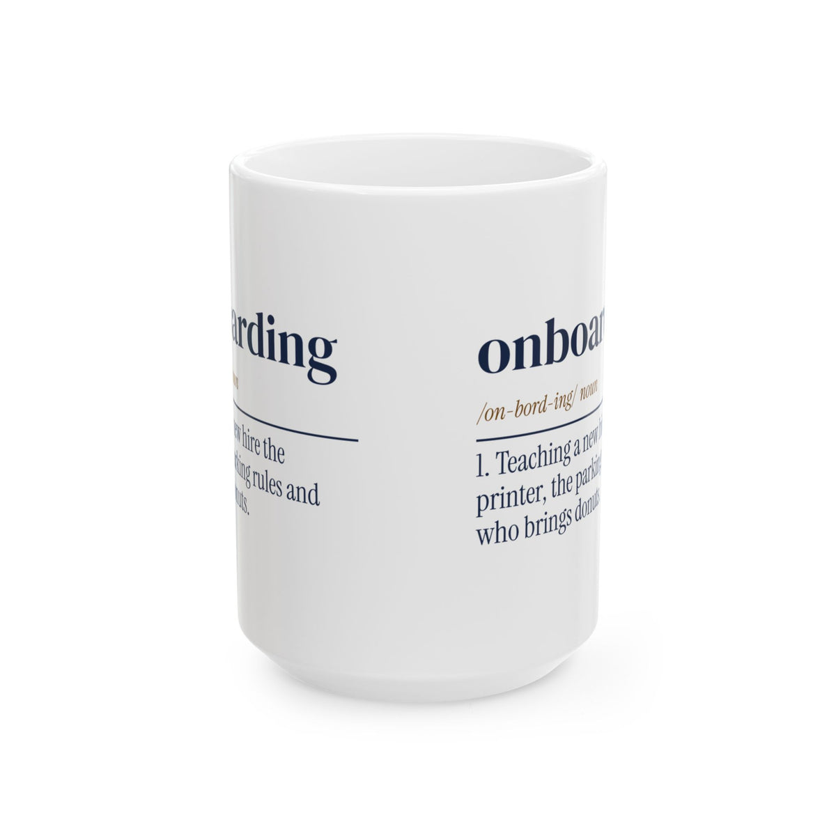 Funny Human Resources Coffee Mug Onboarding Dictionary Definition