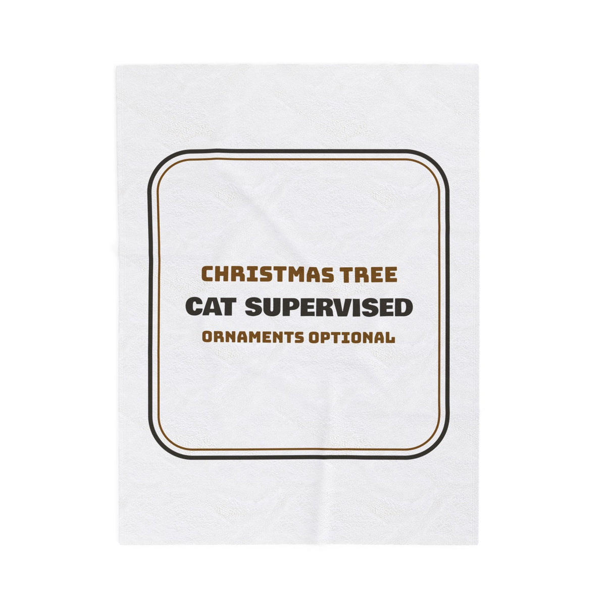 Funny Christmas Cat Throw Blanket Cat Supervised Tree For Cat Lovers