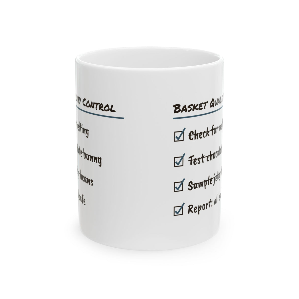 Funny Easter Basket Quality Control Coffee Mug For Parents