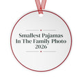 Baby's First Christmas Ornament 2026 Smallest Pajamas Keepsake