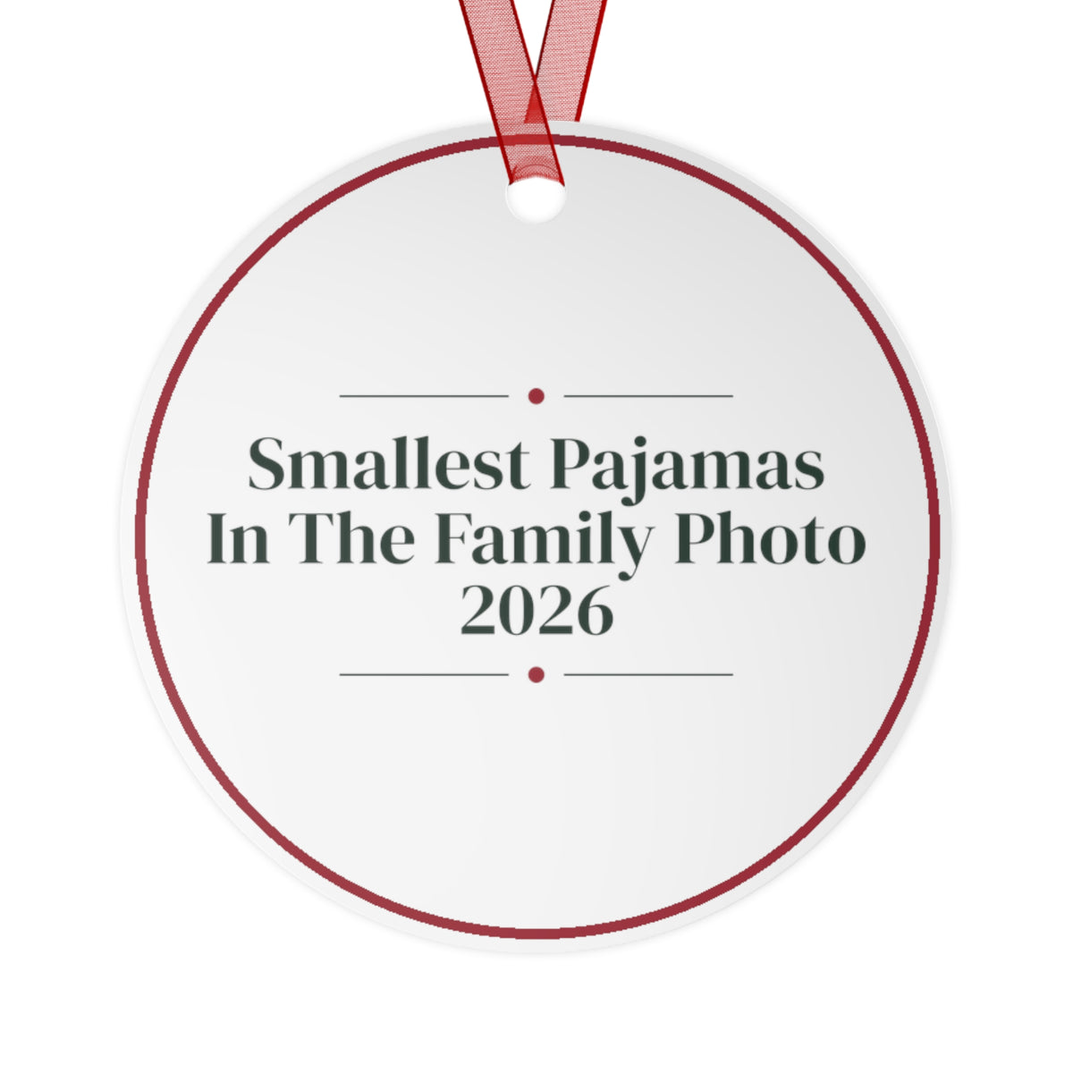 Baby's First Christmas Ornament 2026 Smallest Pajamas Keepsake