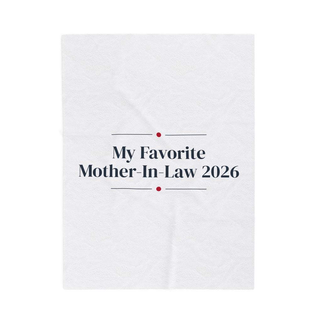 Christmas Throw Blanket My Favorite Mother-In-Law 2026 Keepsake
