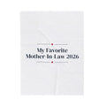 Christmas Throw Blanket My Favorite Mother-In-Law 2026 Keepsake
