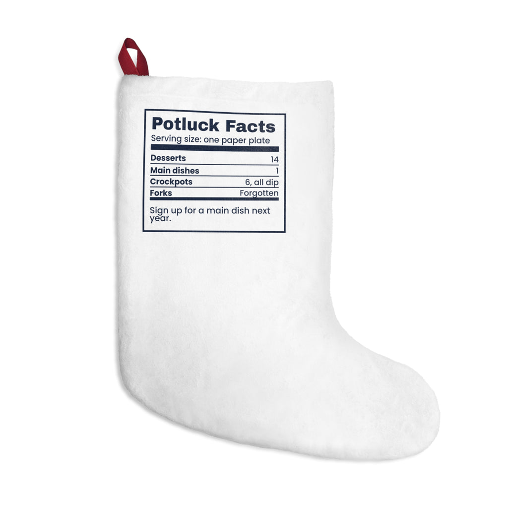Funny Office Christmas Potluck Christmas Stocking Potluck Nutrition Facts
