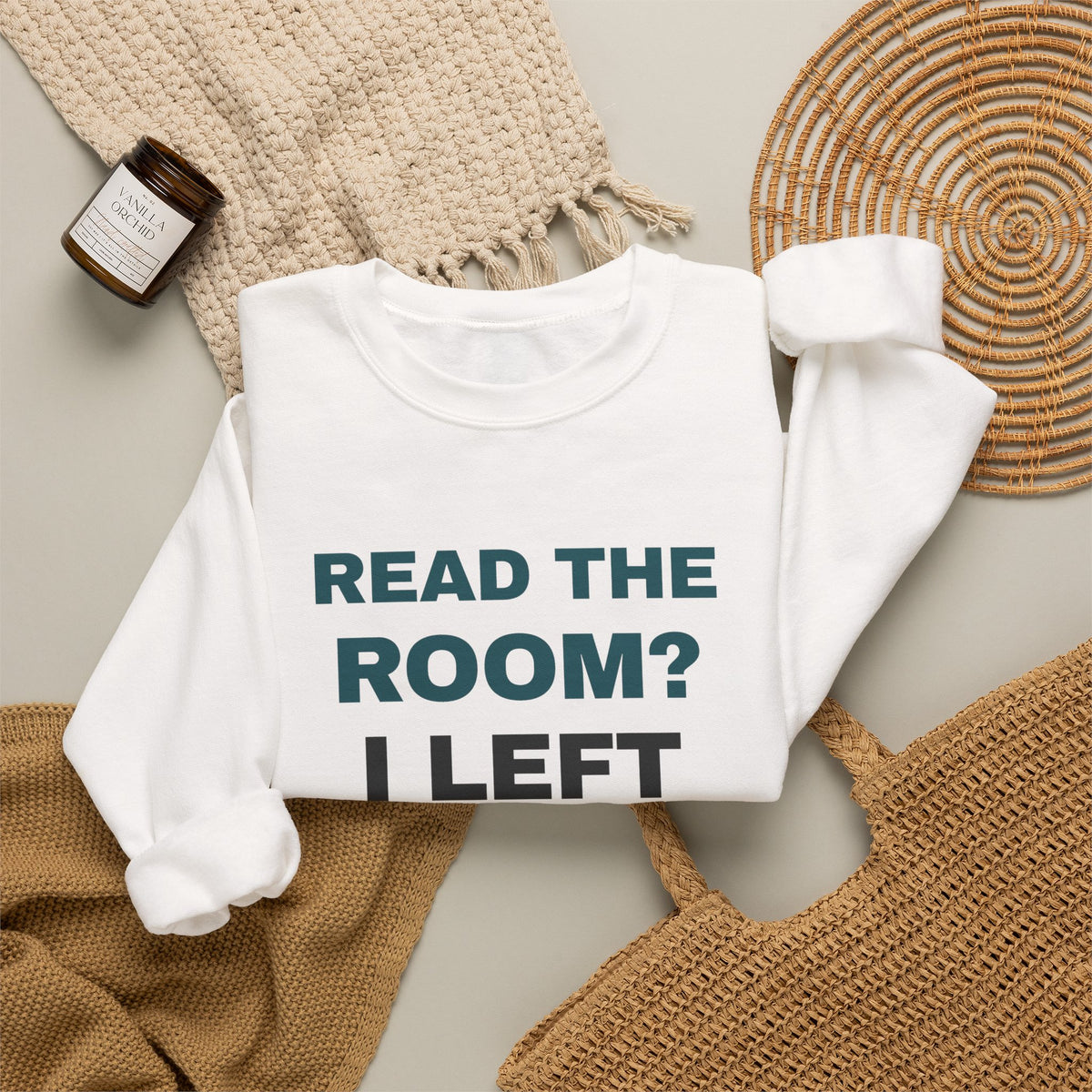 Funny Introvert Sweatshirt Read The Room I Left The Room