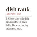 Funny In-Laws Christmas Sticker Dish Rank Definition