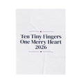 Christmas Throw Blanket Ten Tiny Fingers One Merry Heart 2026 For New Moms