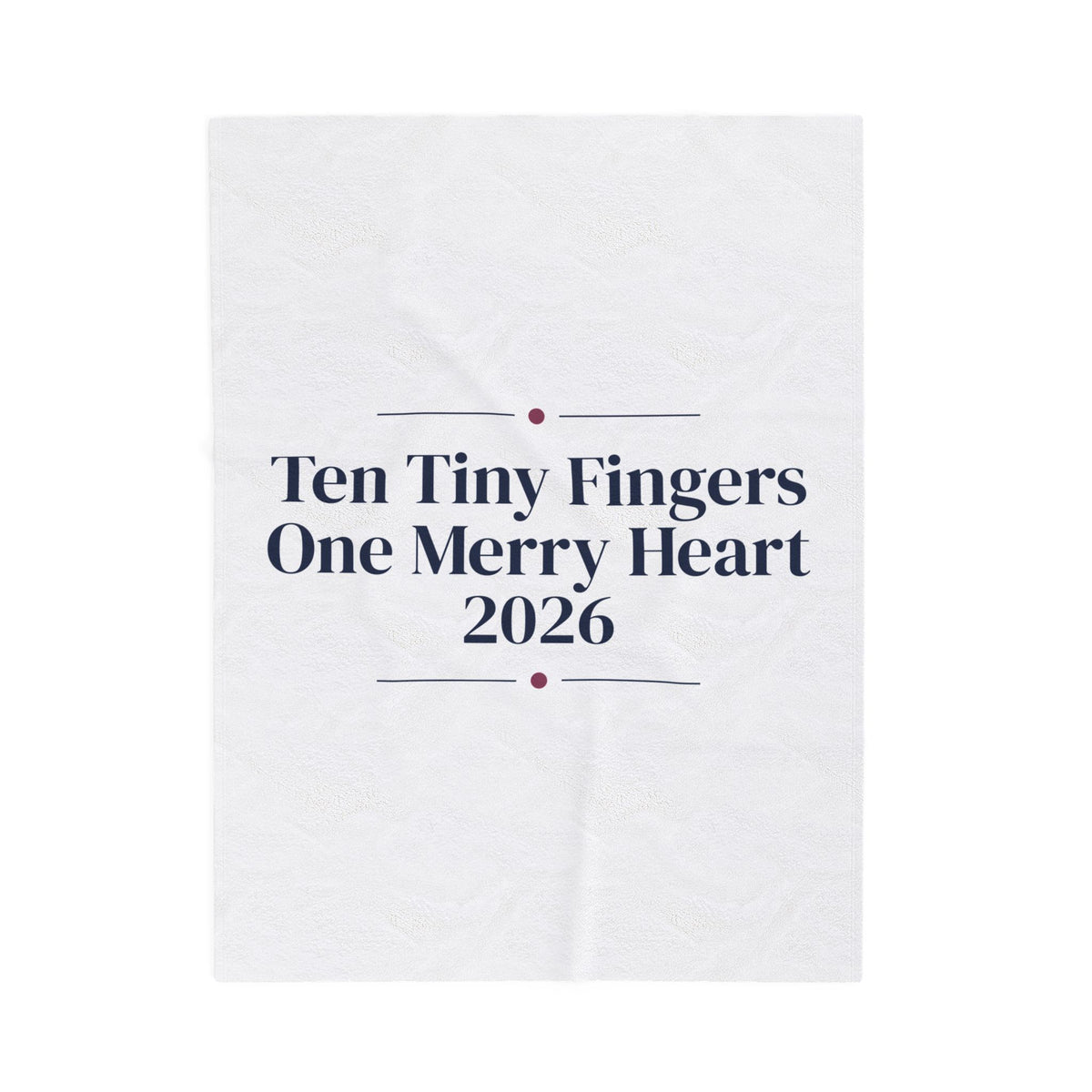 Christmas Throw Blanket Ten Tiny Fingers One Merry Heart 2026 For New Moms