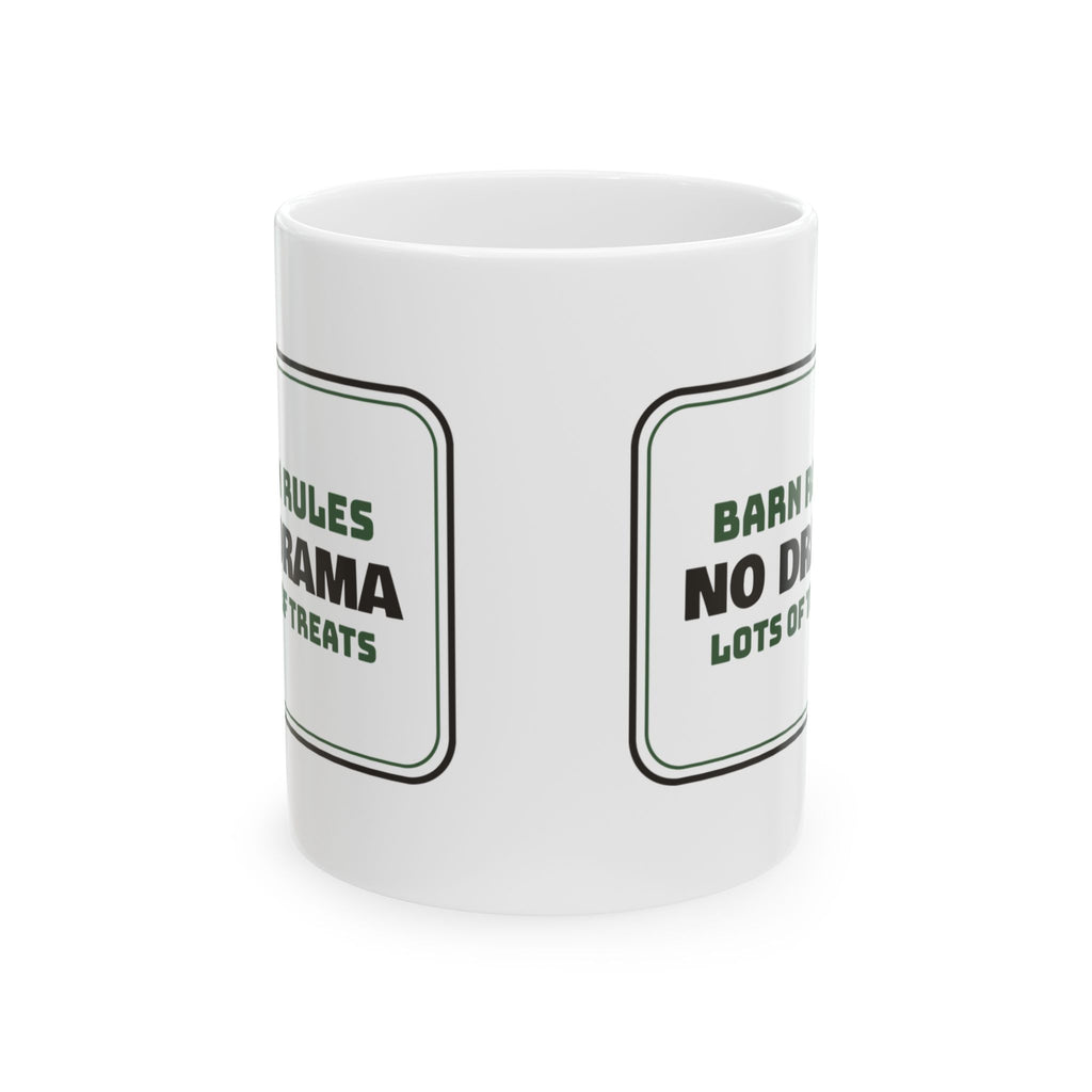Barn Rules No Drama Coffee Mug For Horse Girls