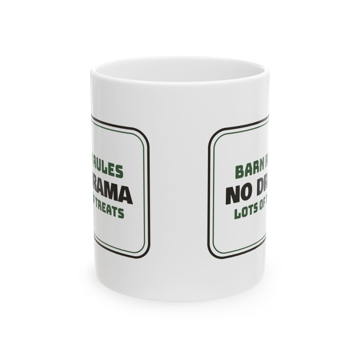 Barn Rules No Drama Coffee Mug For Horse Girls