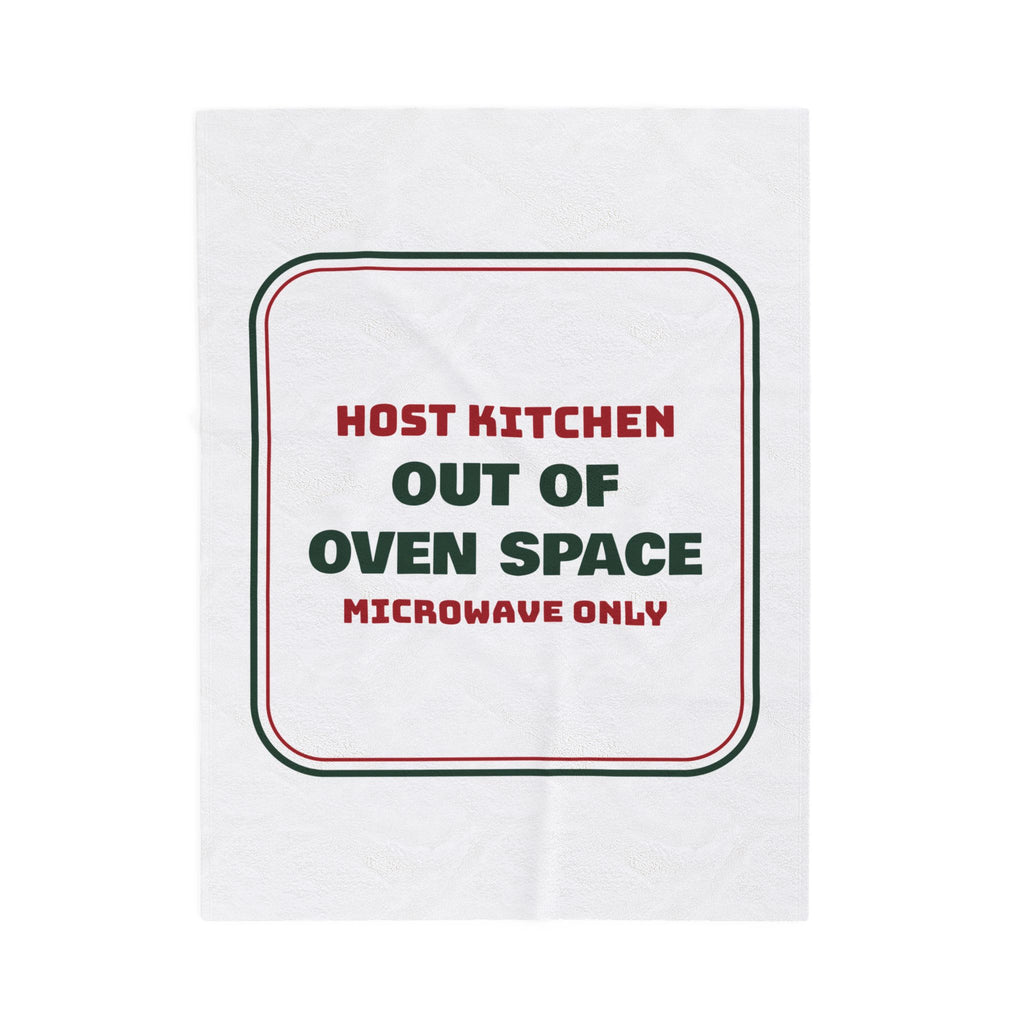 Funny Christmas Throw Blanket Out Of Oven Space Microwave Only For Hosts