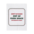 Funny Christmas Throw Blanket Out Of Oven Space Microwave Only For Hosts