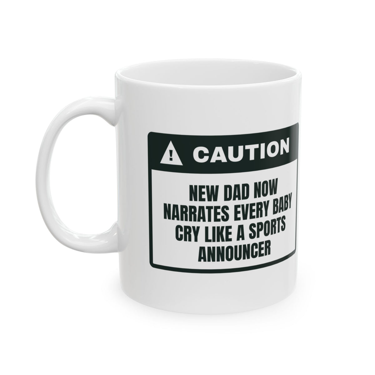 Funny New Dad Coffee Mug Narrates Baby Cries Play By Play For New Dads