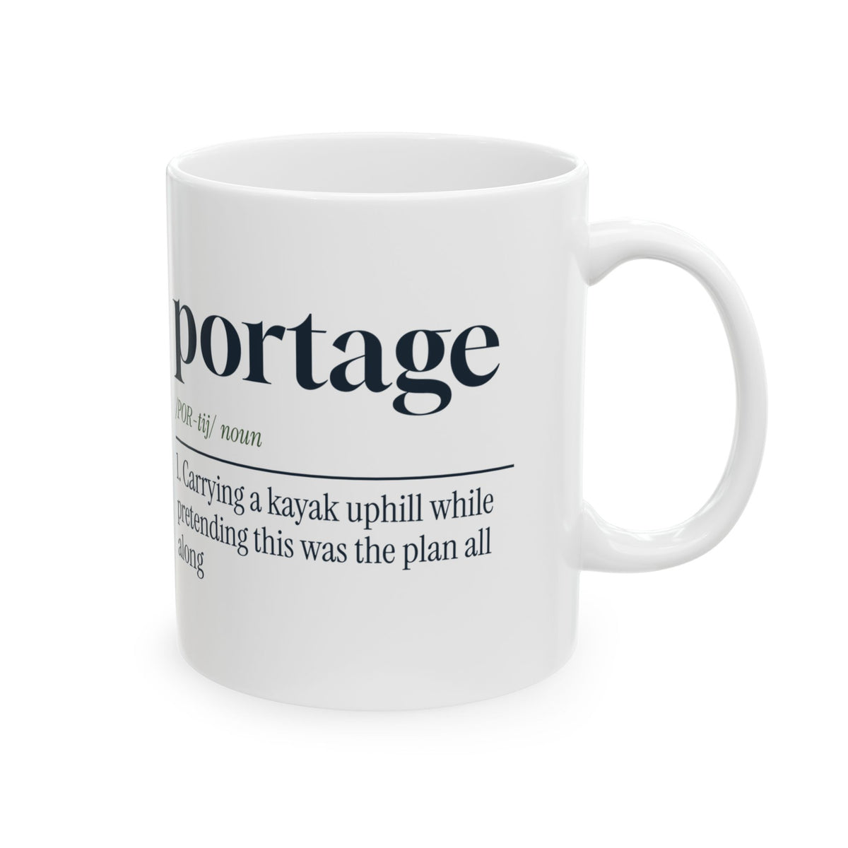 Portage Coffee Mug Pretending This Was The Plan