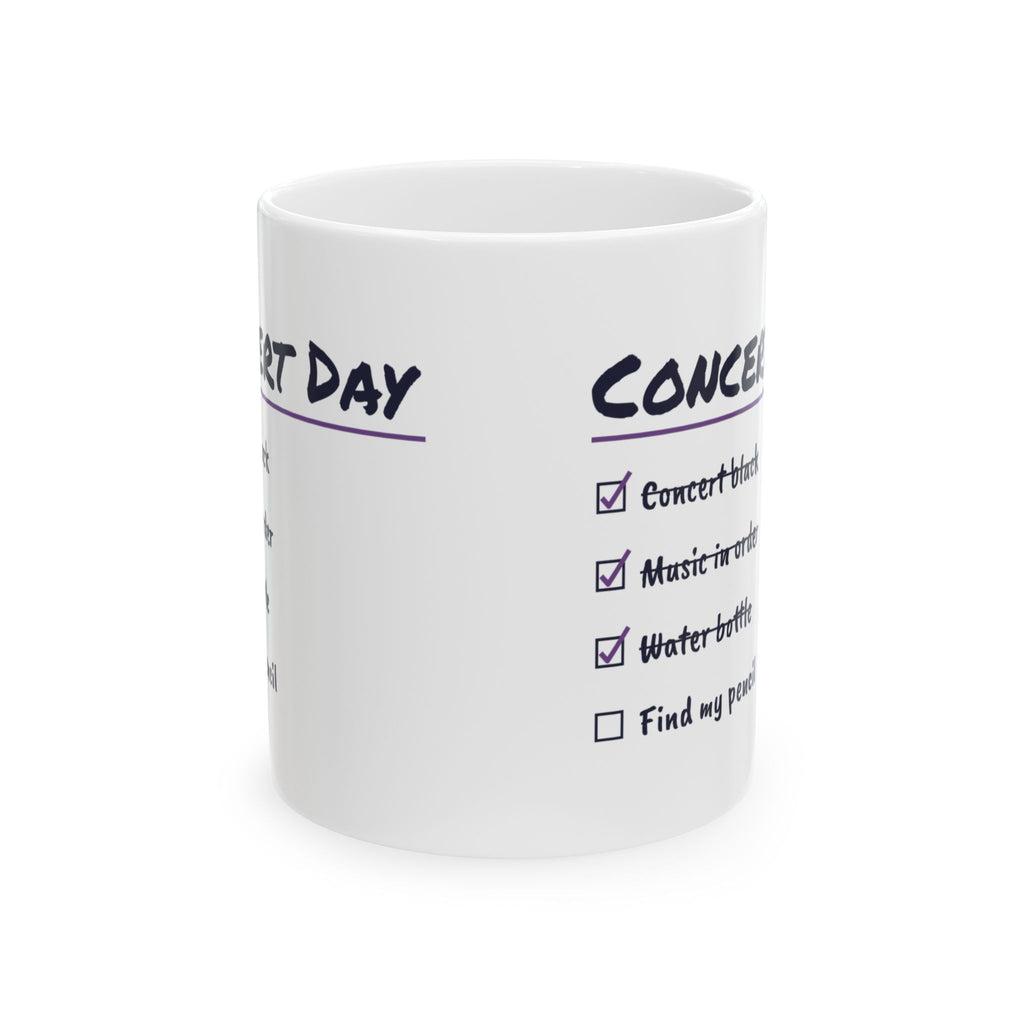 Funny Choir Coffee Mug Concert Day Find My Pencil Checklist For Singers