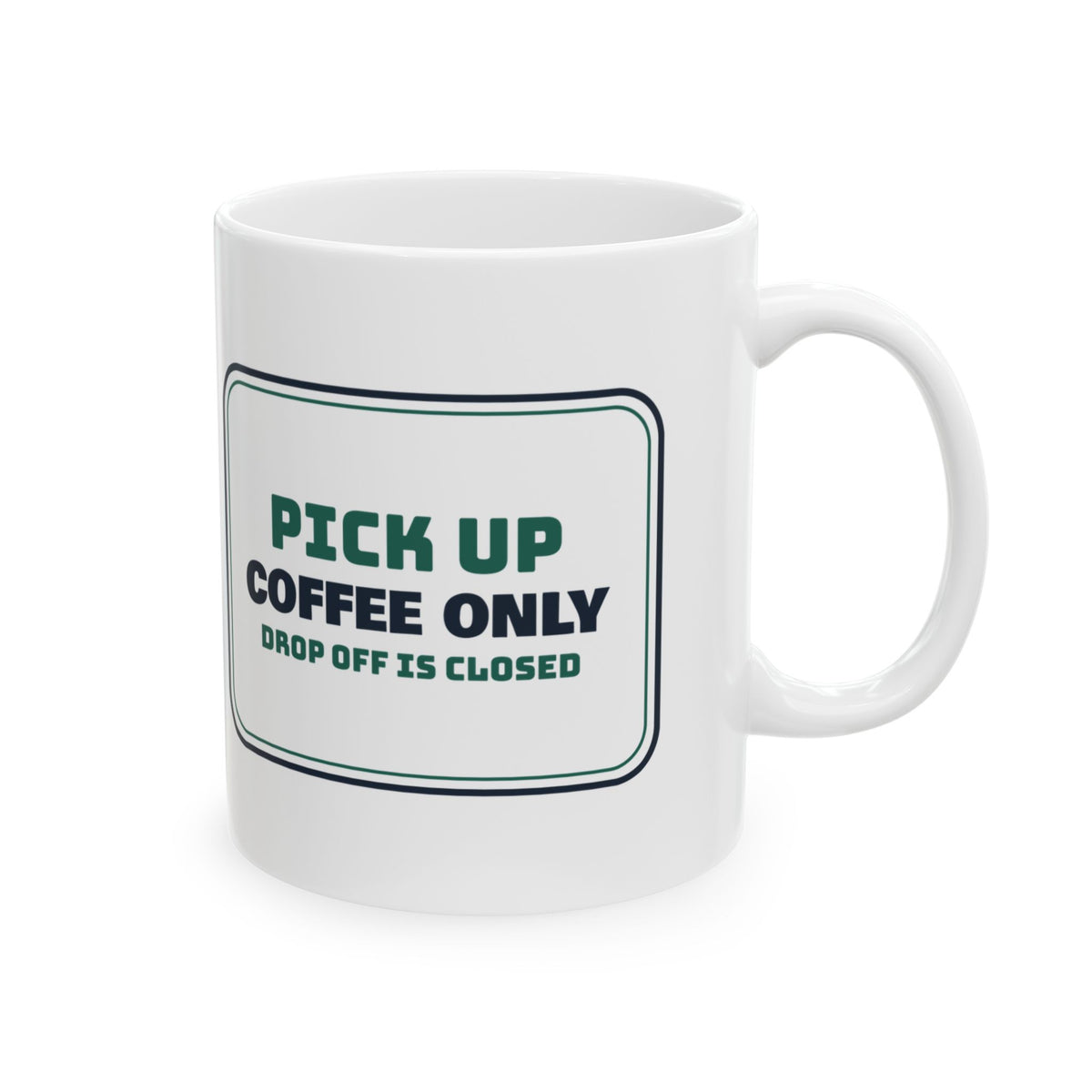 Funny Pharmacist Mug Pick Up Window Coffee Only Sign For Pharmacists