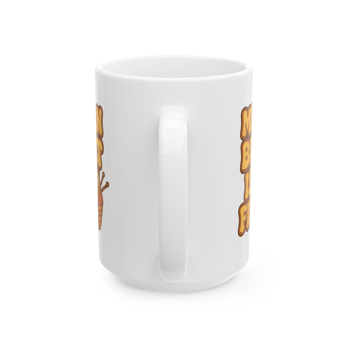Funny My Yarn Budget Is Fine Knitting Crochet Yarn Lover Coffee Mug
