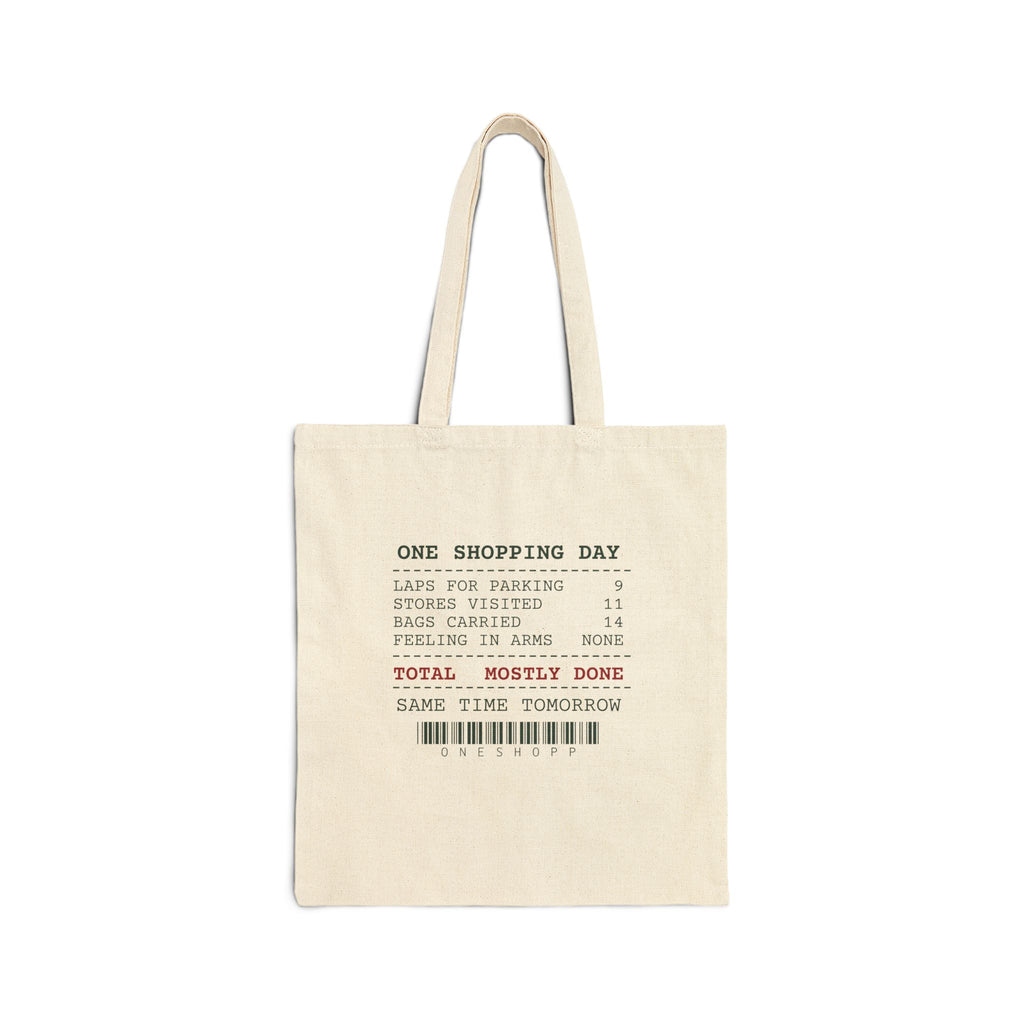 Funny Christmas Shopping Tote Bag Bags Carried Receipt For Shoppers