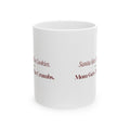 Funny Christmas Mom Coffee Mug Santa Gets The Cookies Mom Gets The Crumbs