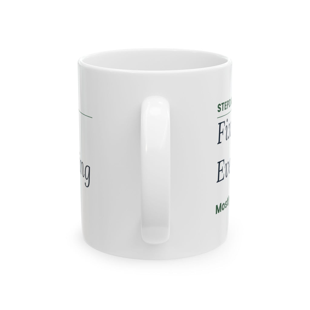 Stepdad HQ Sign Coffee Mug Funny For Bonus Dad