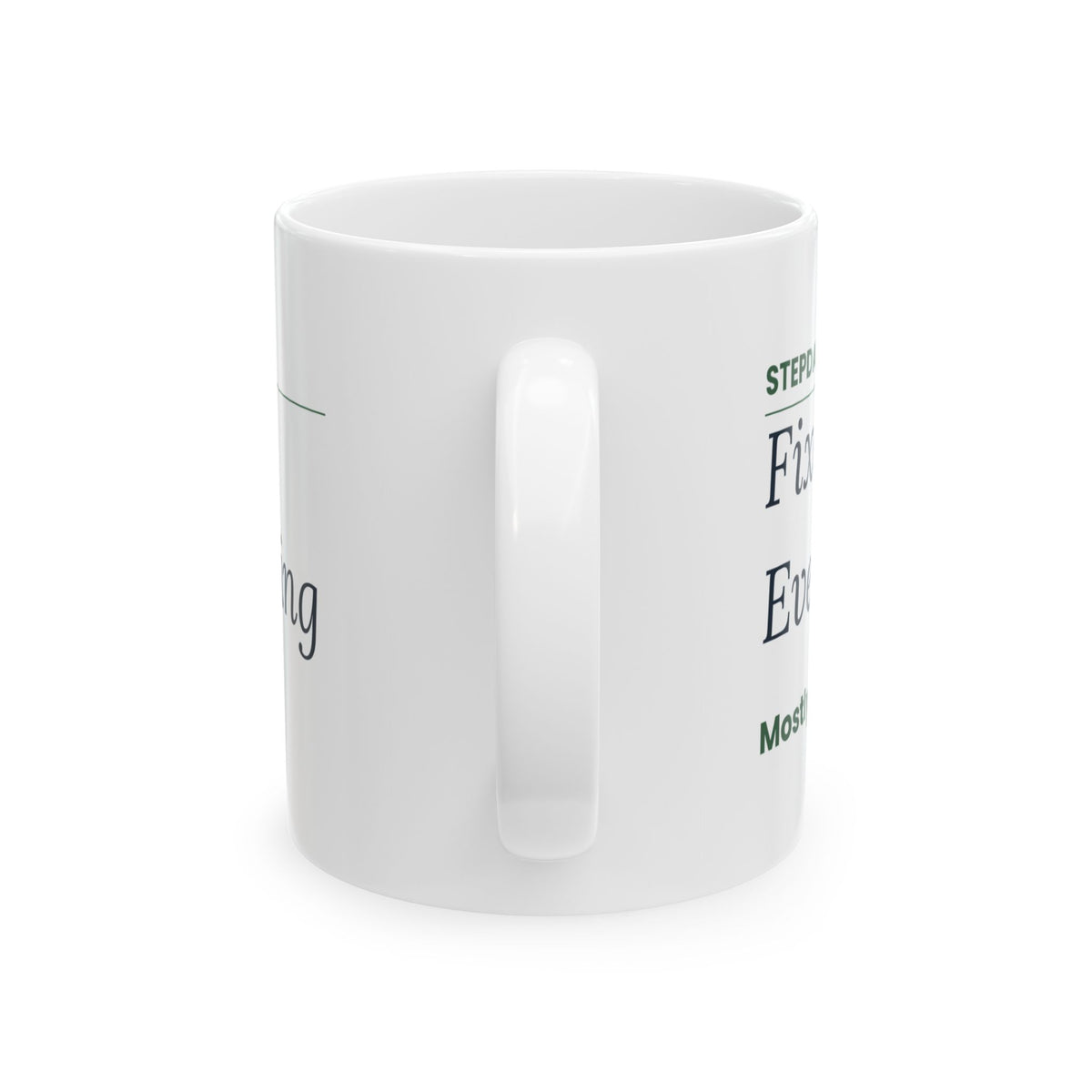 Stepdad HQ Sign Coffee Mug Funny For Bonus Dad