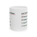 Funny Teacher Christmas Coffee Mug Clean The Glitter Checklist