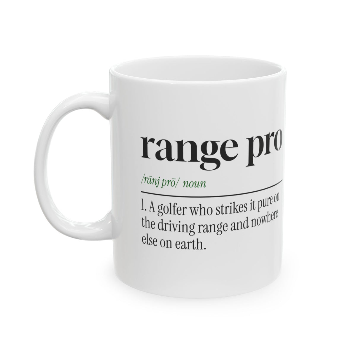 Golf Coffee Mug Range Pro Definition For Weekend Golfers