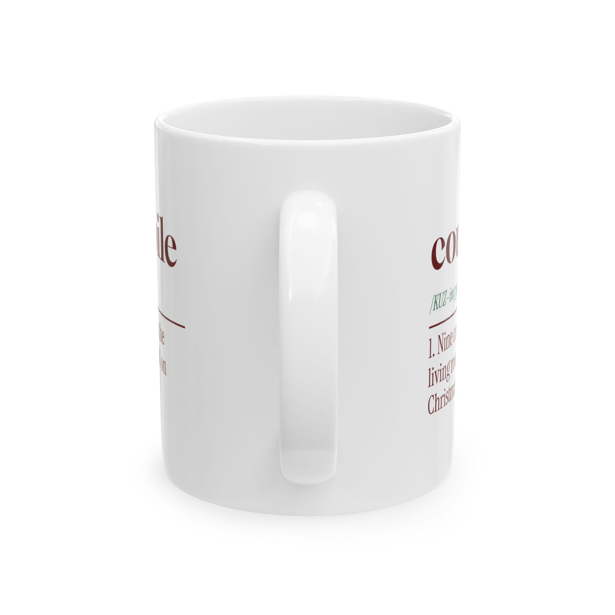 Funny Christmas Family Coffee Mug Cousin Pile Dictionary Definition