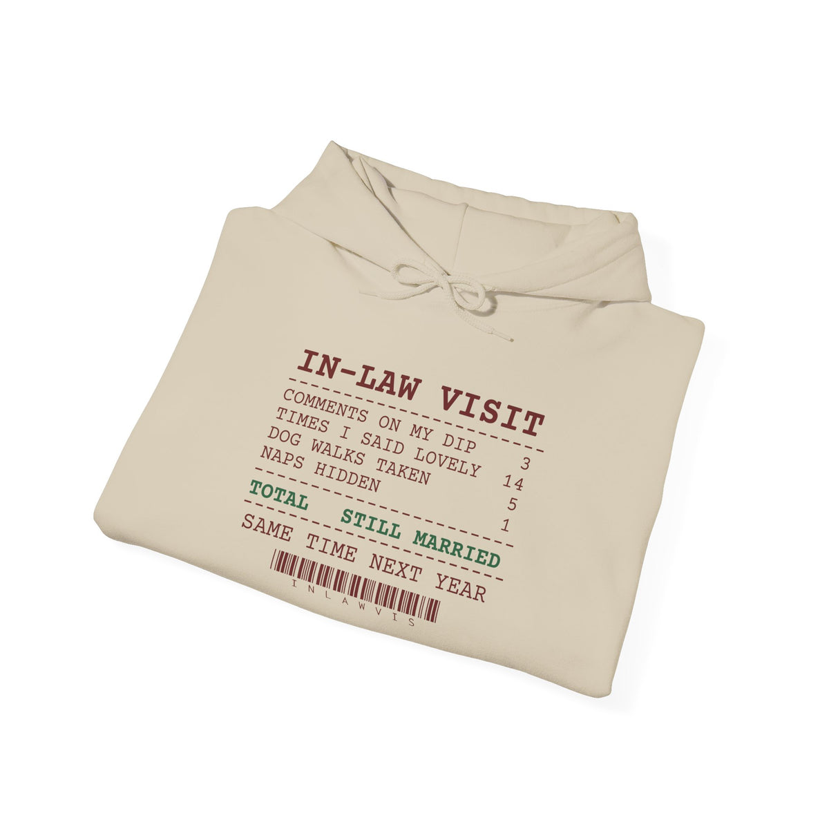 Funny Christmas In-Laws Hoodie Times I Said Lovely 14 Receipt