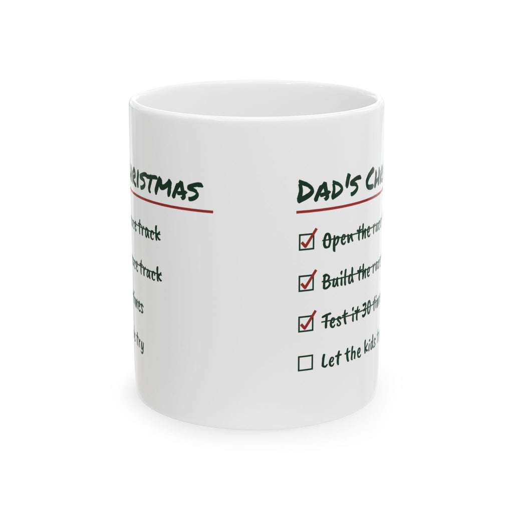 Funny Christmas Coffee Mug Dad's Christmas Let The Kids Try For Dad