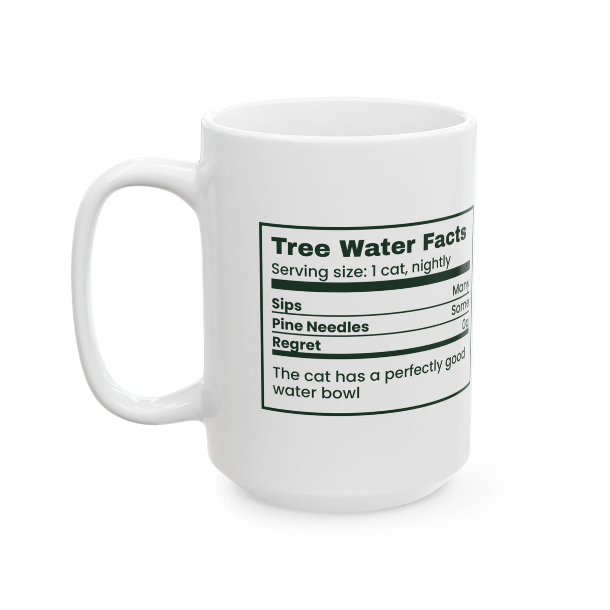 Funny Christmas Cat Coffee Mug Tree Water Facts For Cat Owners