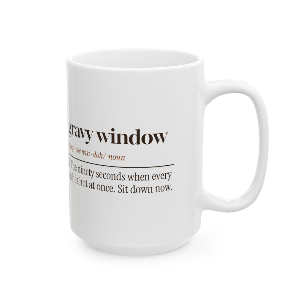Funny Thanksgiving Host Coffee Mug Gravy Window Dictionary Definition